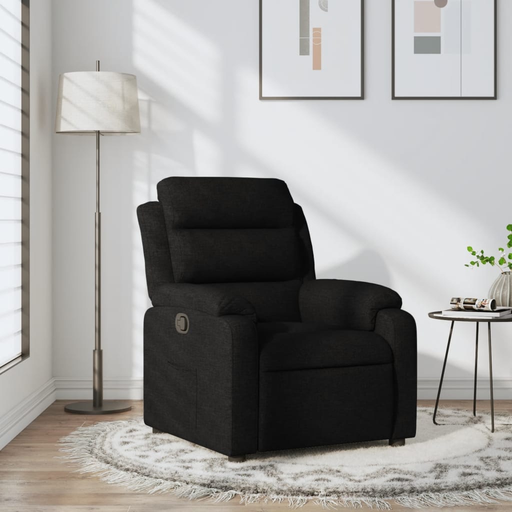 Fauteuil inclinable en tissu noir - XIOS