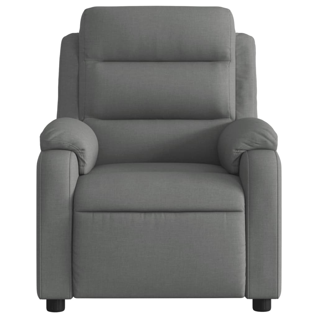 Fauteuil de massage inclinable gris foncé tissu - XIOS