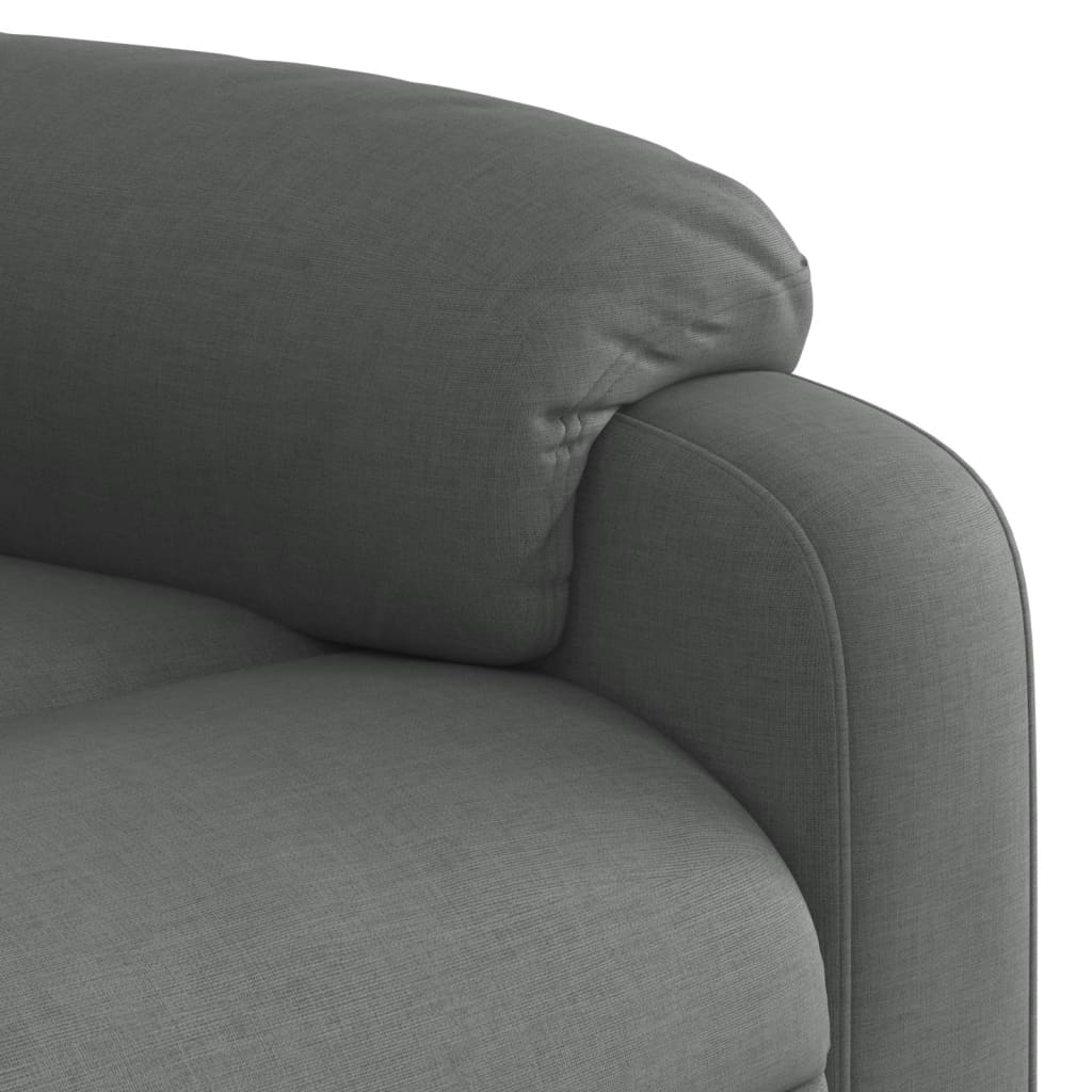 Fauteuil de massage inclinable gris foncé tissu - XIOS