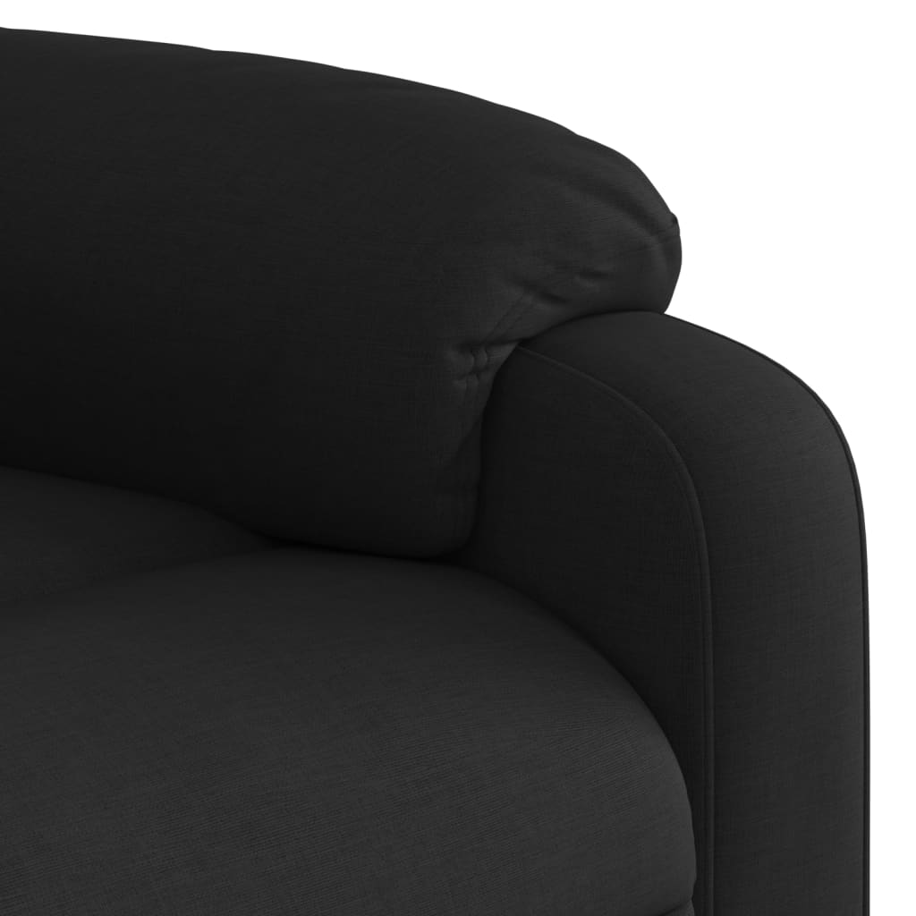Fauteuil de massage inclinable noir tissu - XIOS