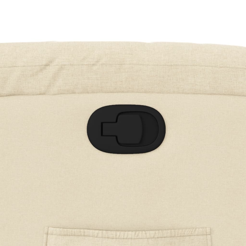 Fauteuil inclinable en tissu crème - XIOS