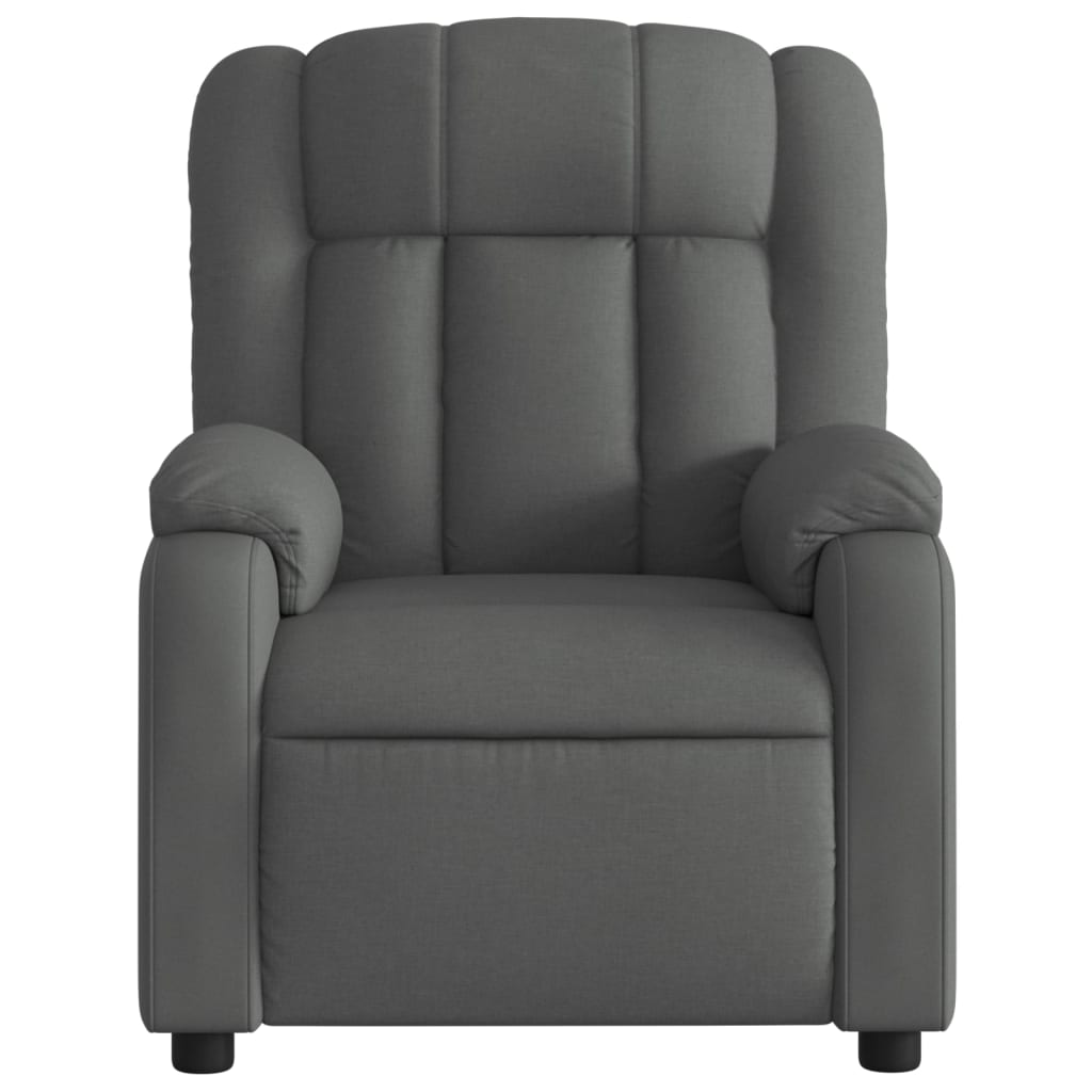 Fauteuil de massage inclinable gris foncé tissu - XIOS
