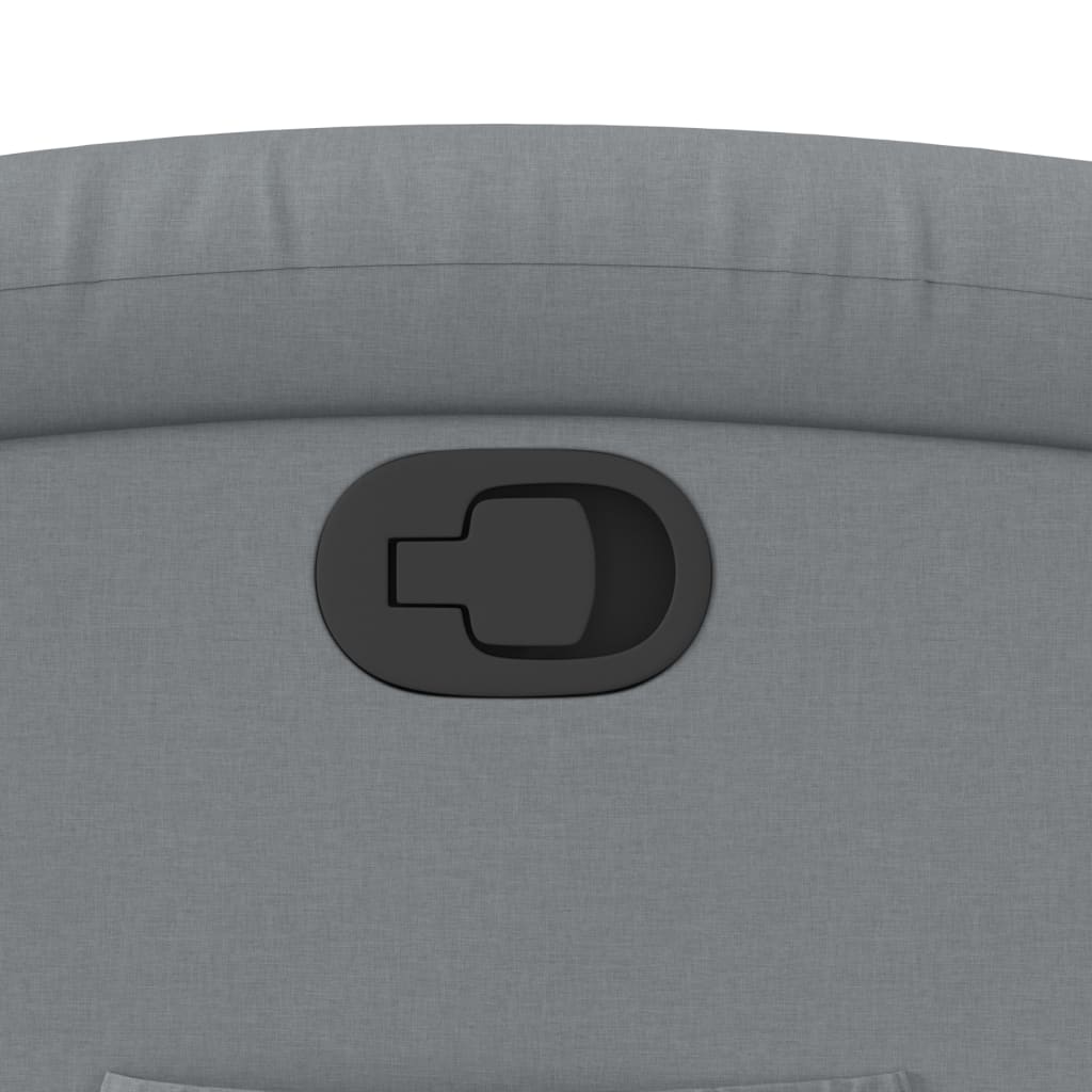 Fauteuil inclinable gris clair tissu - XIOS