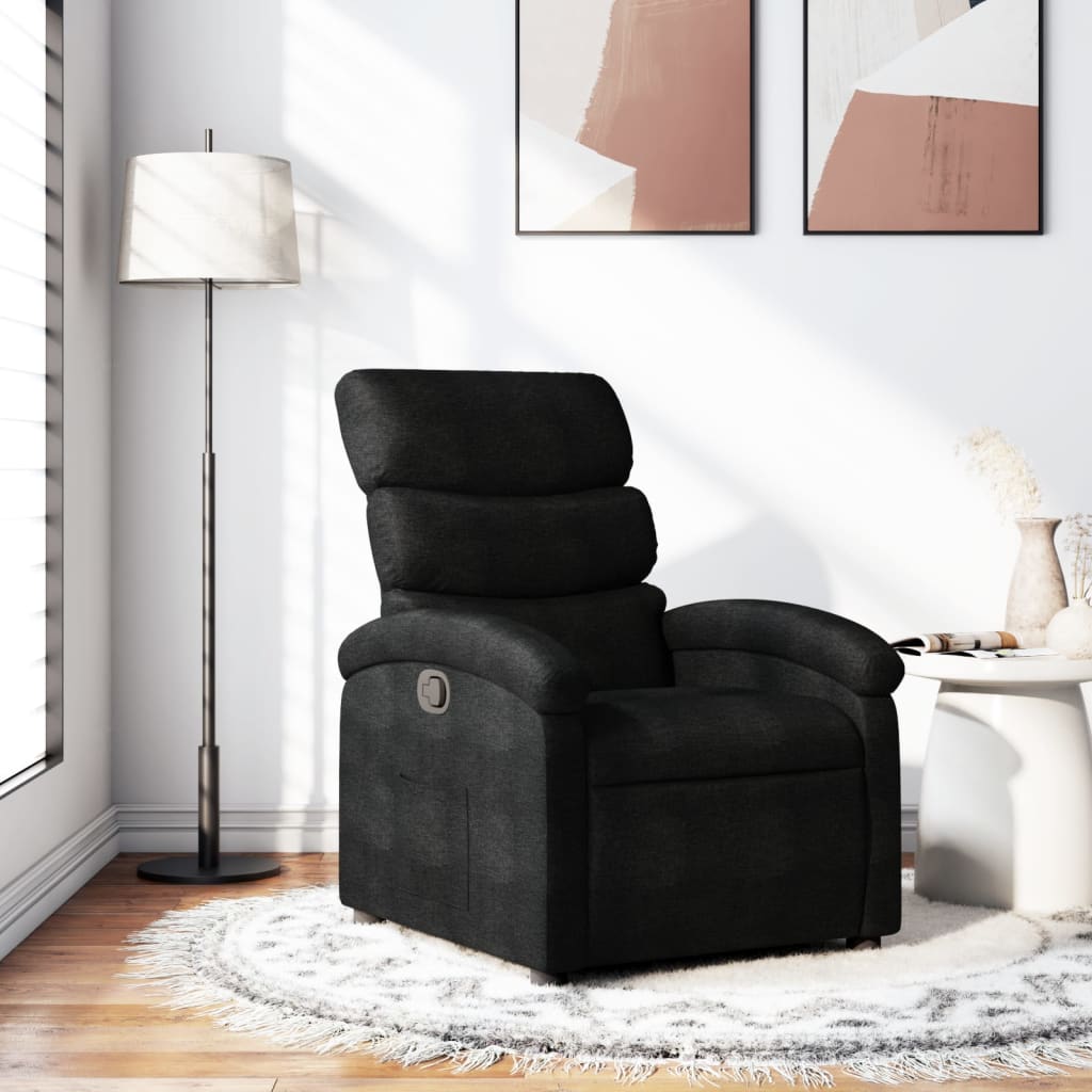 Fauteuil inclinable noir tissu - XIOS