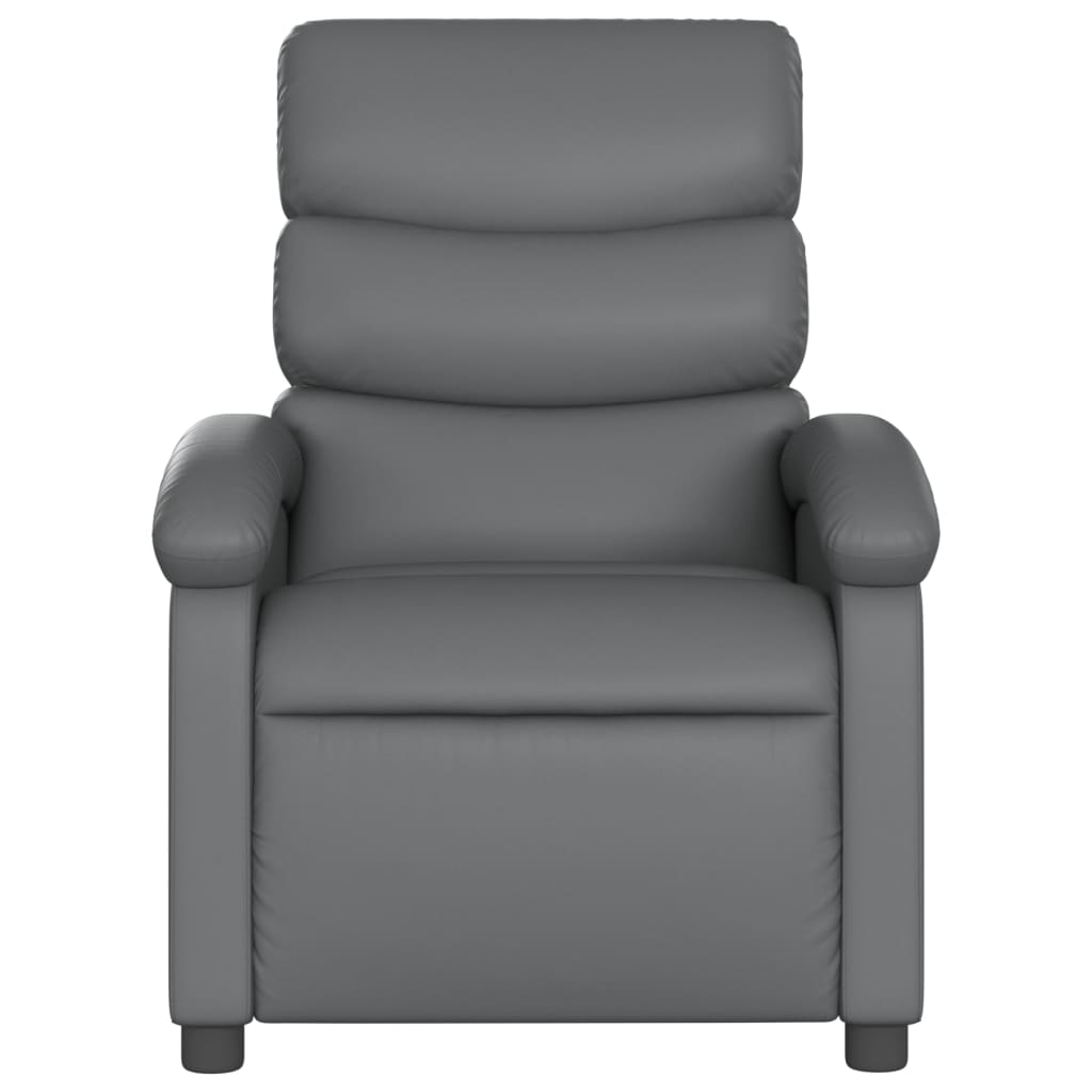 Fauteuil inclinable gris similicuir - XIOS