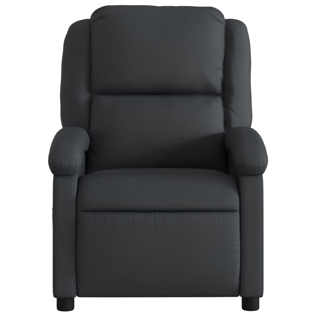 Fauteuil inclinable noir cuir véritable - XIOS