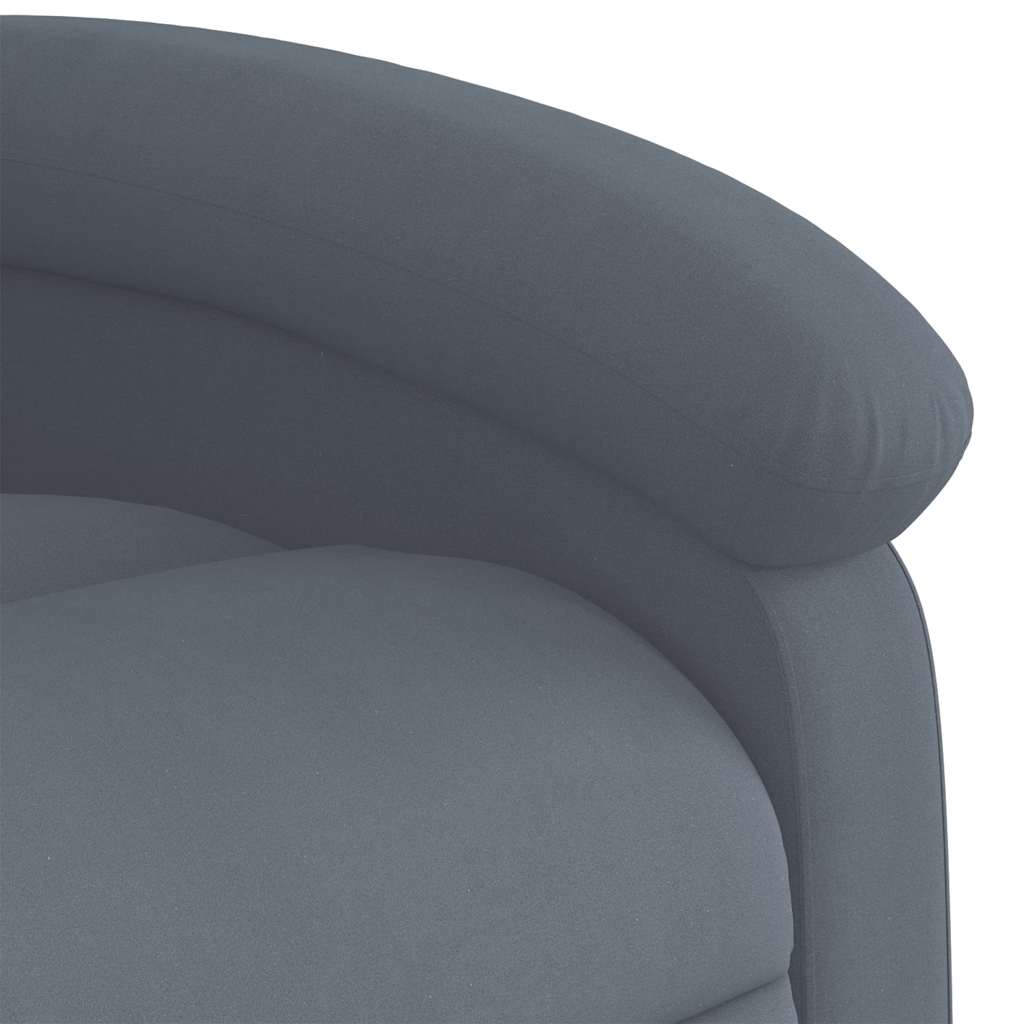 Fauteuil de massage inclinable velours gris foncé - XIOS