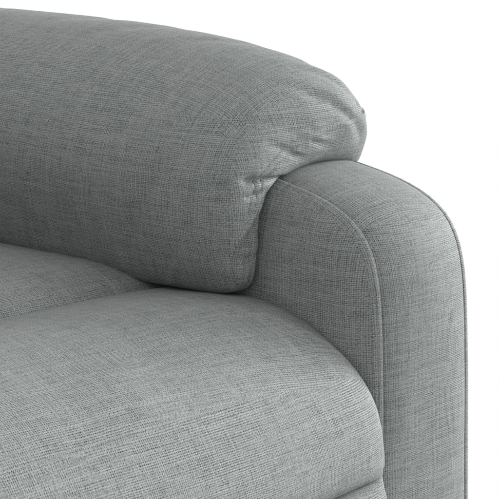 Fauteuil inclinable de massage gris clair tissu - XIOS
