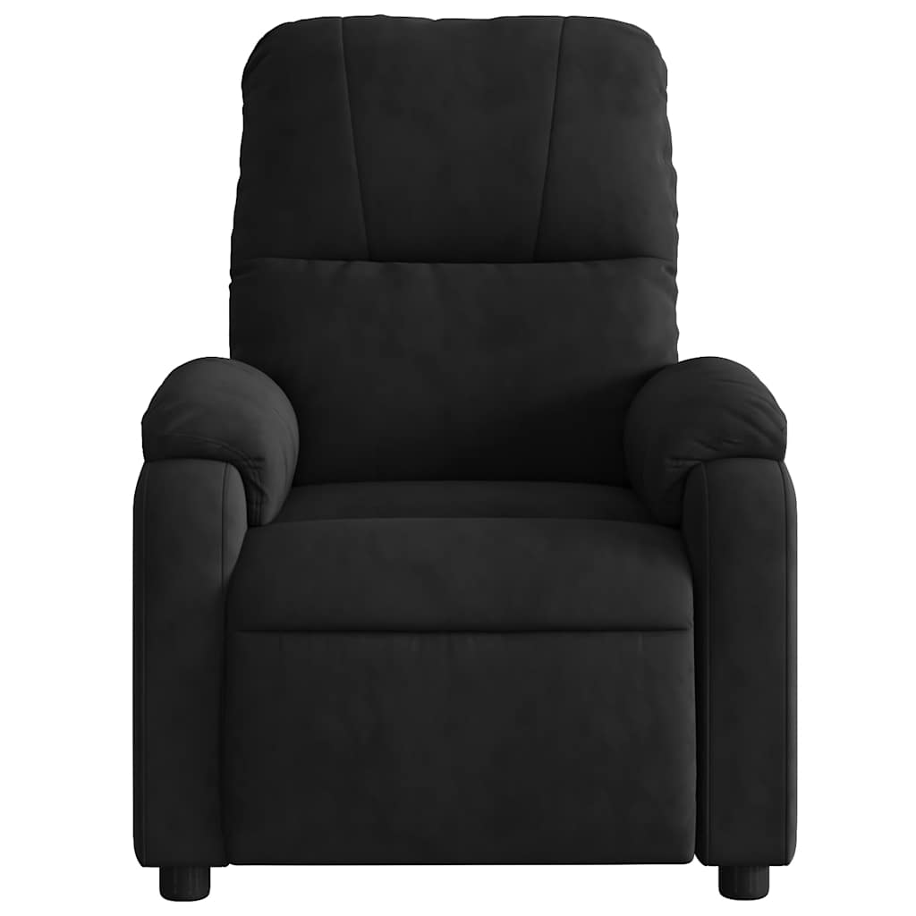 Fauteuil inclinable de massage noir tissu microfibre - XIOS