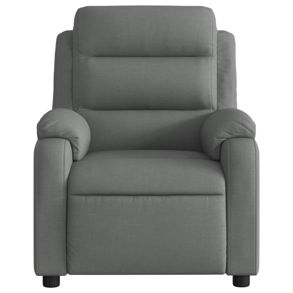 Fauteuil inclinable de massage gris foncé tissu - XIOS