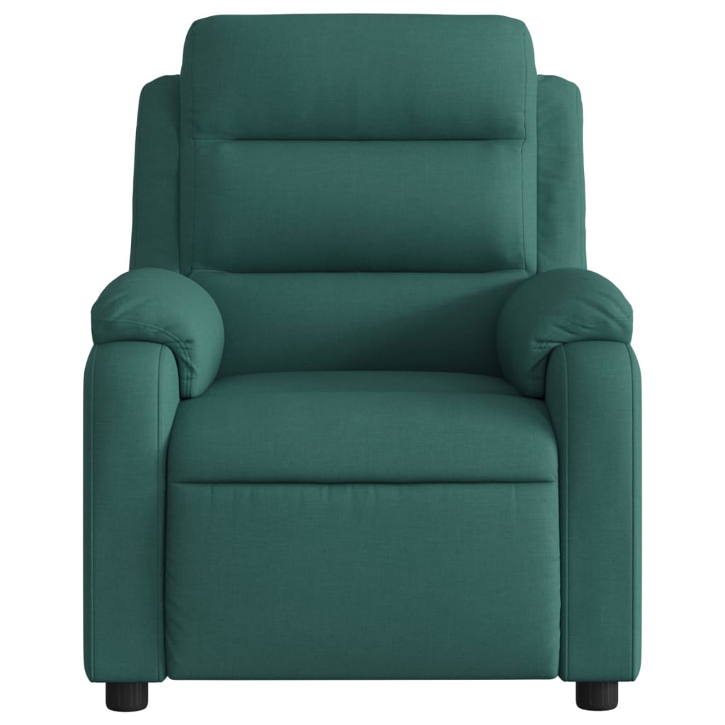Fauteuil inclinable de massage vert foncé tissu - XIOS
