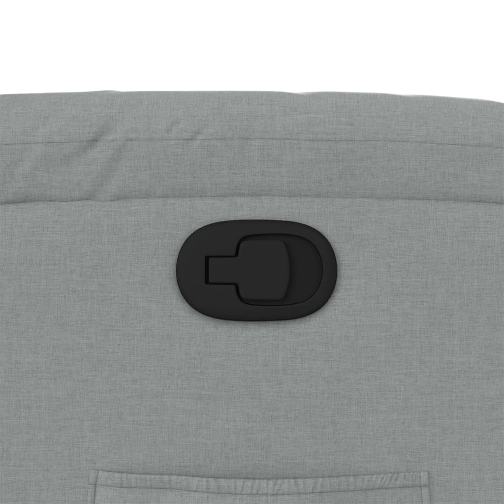 Fauteuil inclinable gris clair tissu - XIOS
