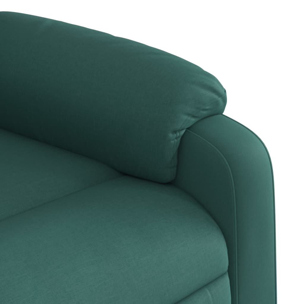 Fauteuil inclinable de massage vert foncé tissu - XIOS