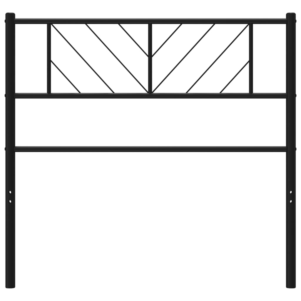 Tête de lit métal noir 90 cm - XIOS