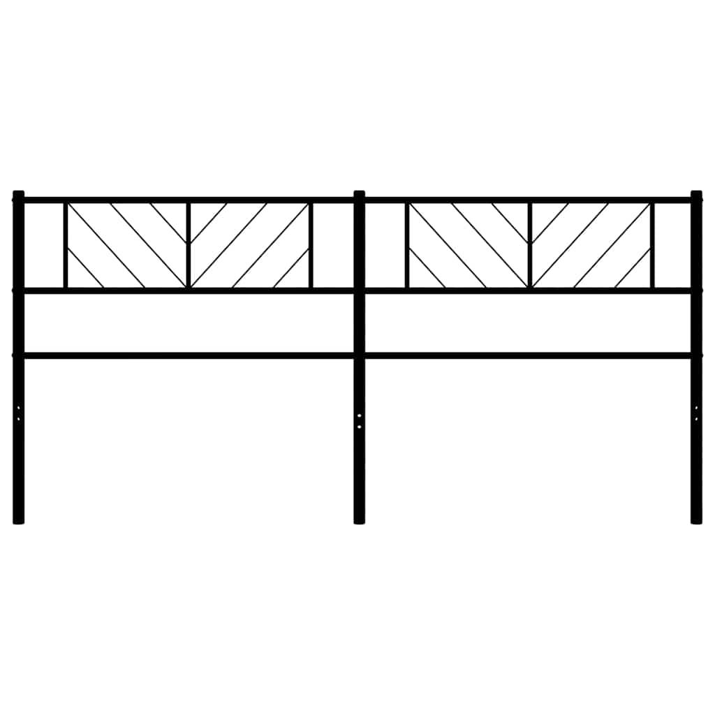 Tête de lit métal noir 193 cm - XIOS