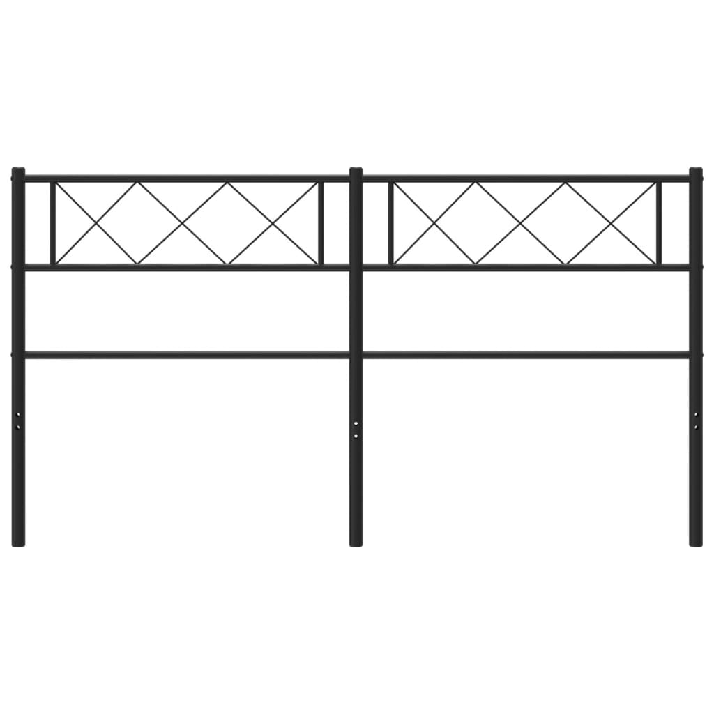 Tête de lit de remplacement métal noir 120 cm - XIOS