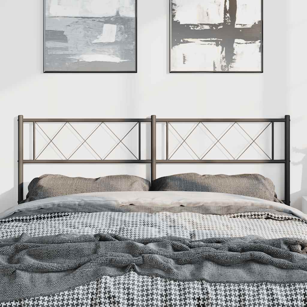 Tête de lit métal noir 135 cm - XIOS