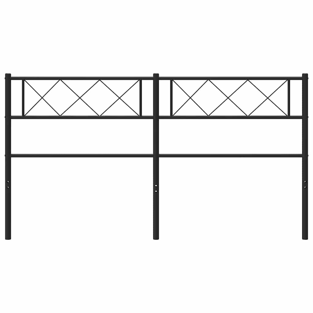Tête de lit métal noir 135 cm - XIOS