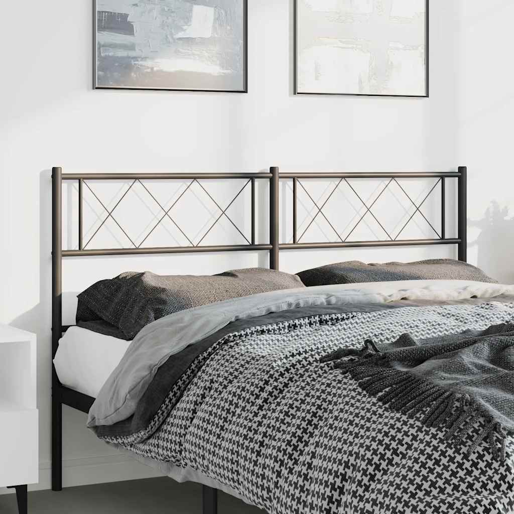 Tête de lit métal noir 135 cm - XIOS