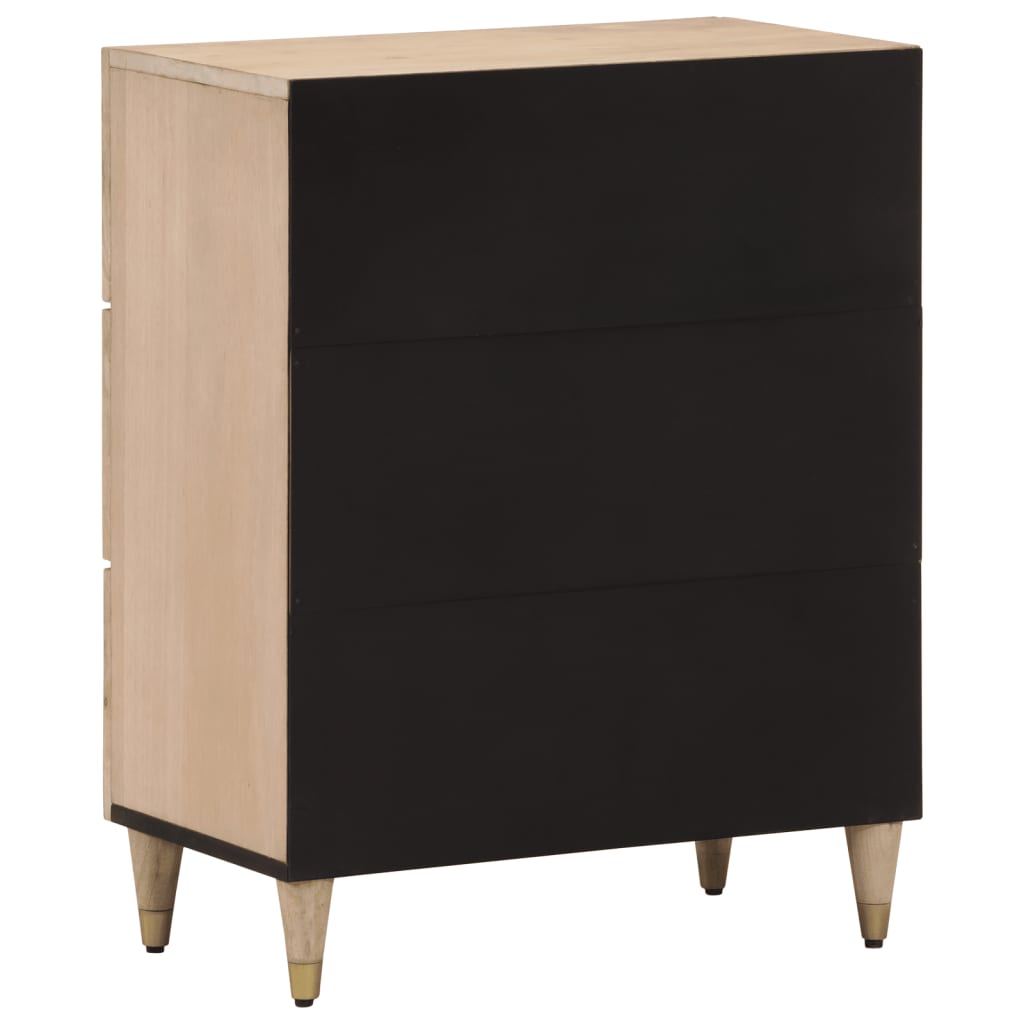 Armoires latérales 2 pcs 60x33x75 cm bois massif de manguier - XIOS