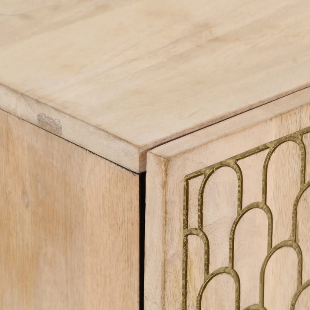 Armoires latérales 3 pcs 60x33x75 cm bois massif de manguier - XIOS