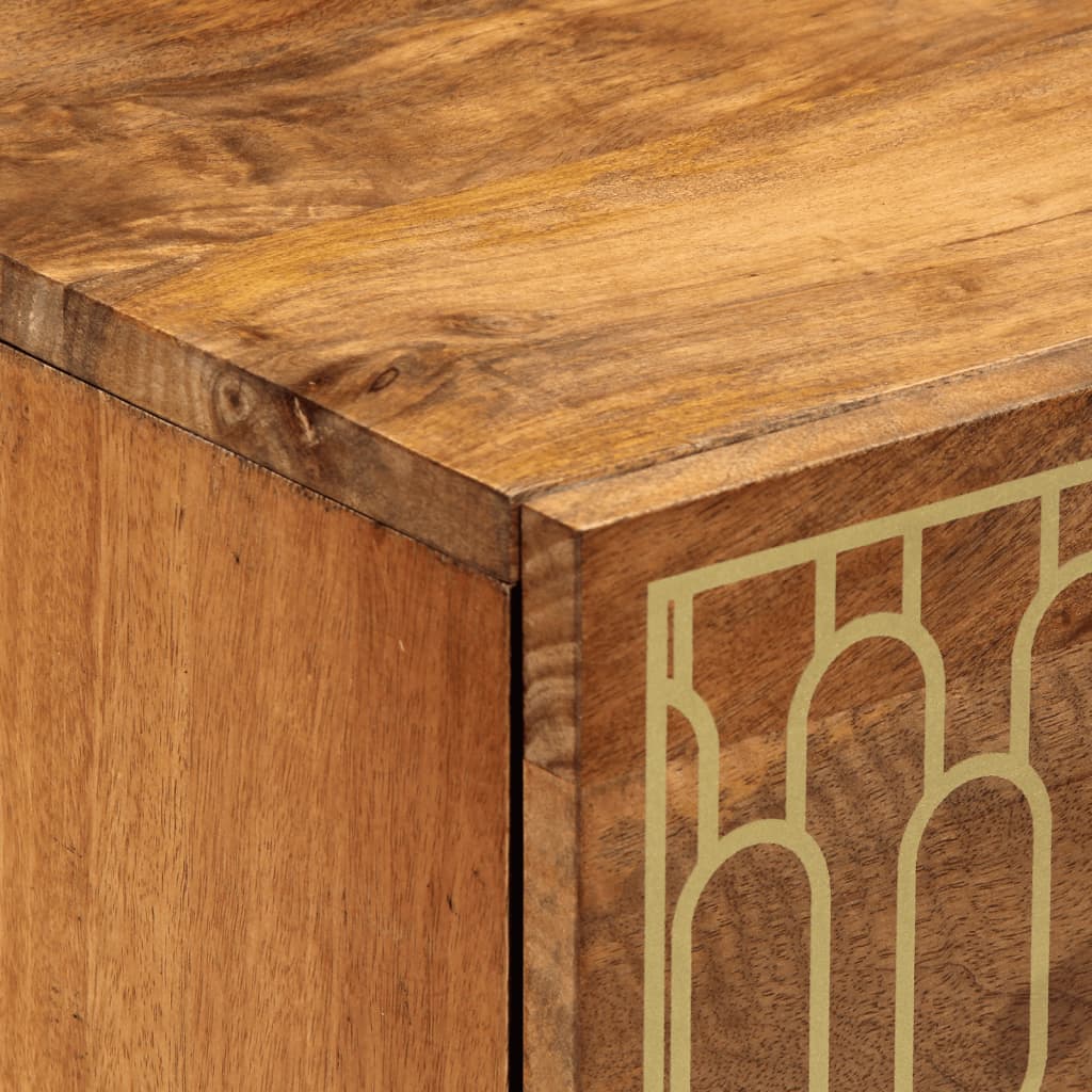 Armoires latérales 2 pcs 60x33x75 cm bois massif de manguier - XIOS