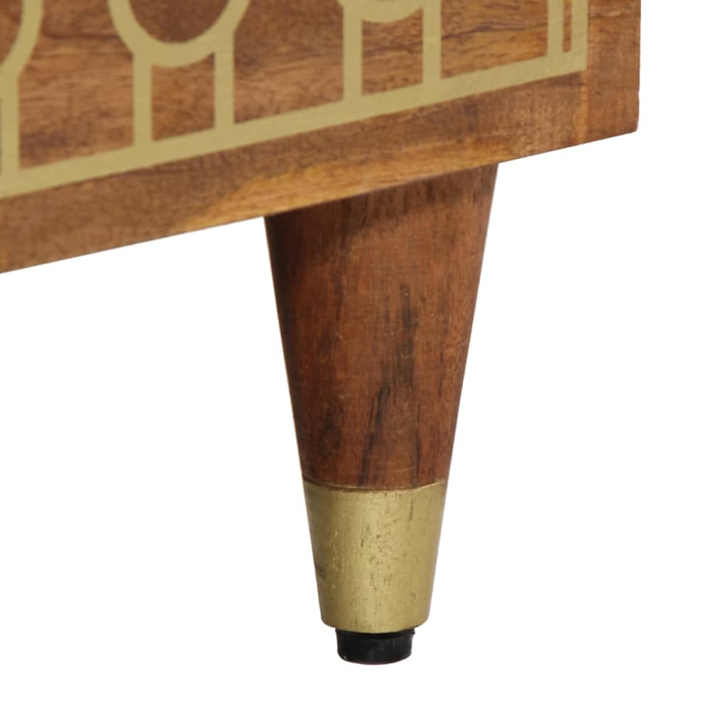 Armoires latérales 2 pcs 60x33x75 cm bois massif de manguier - XIOS