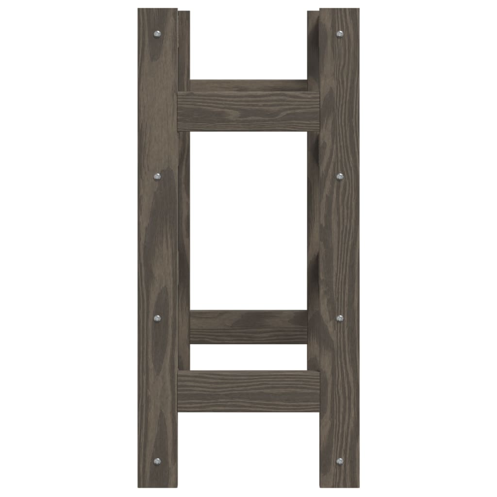 Casier à bouteilles pour 16 bouteilles gris bois pin solide - XIOS