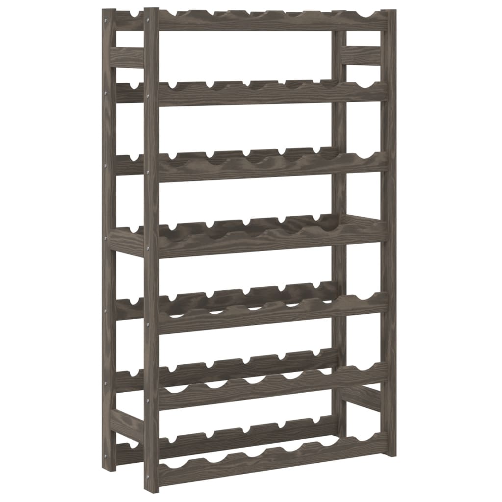 Casier à bouteilles pour 42 bouteilles gris bois pin solide - XIOS