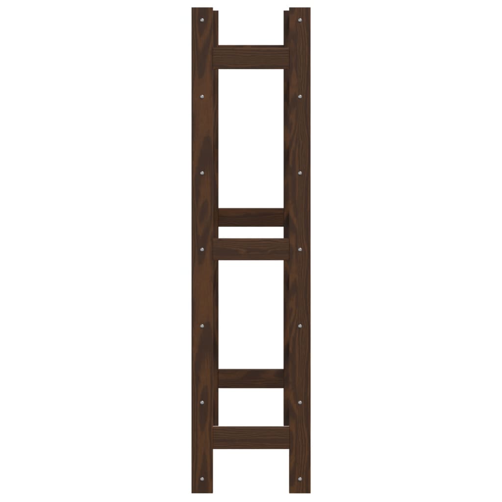 Casier à bouteilles pour 42 bouteilles marron bois pin solide - XIOS