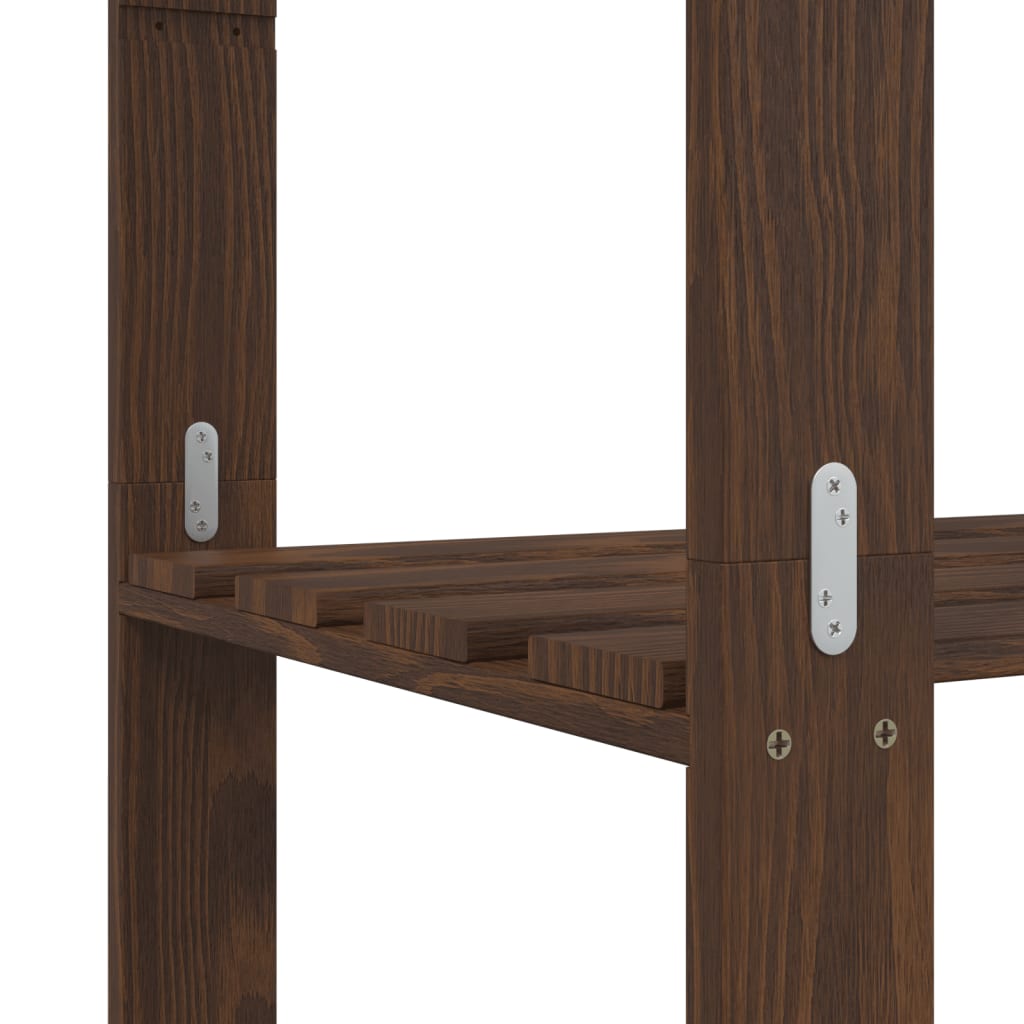 Support de rangement à 5 niveaux marron 170x38x170 cm bois pin - XIOS