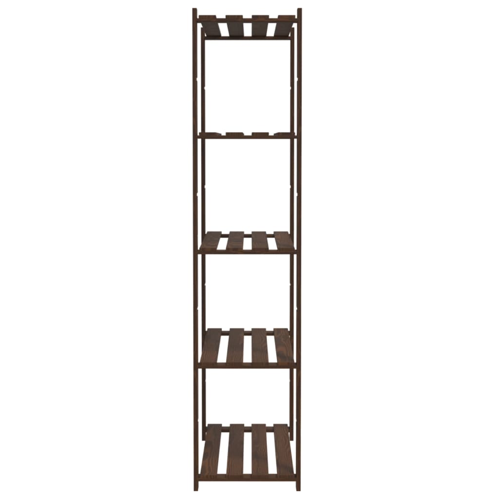 Support de rangement à 5 niveaux marron 80x38x170 cm bois pin - XIOS