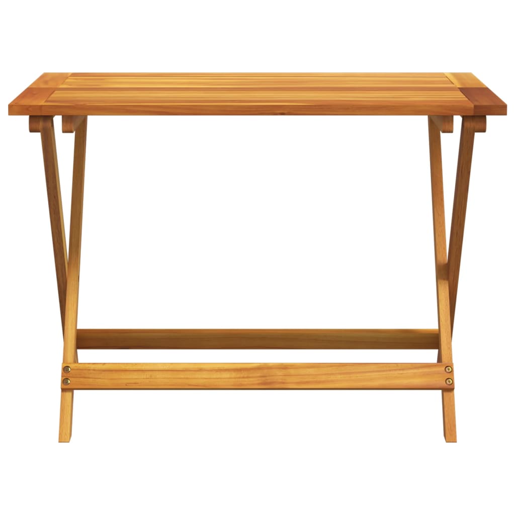 Ensemble à manger de jardin pliable 5 pcs bois massif d’acacia