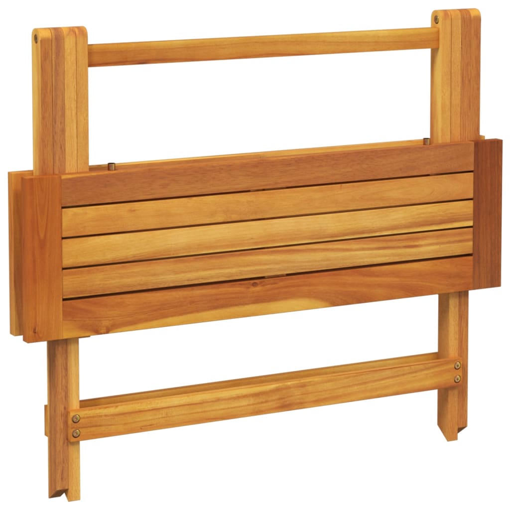 Ensemble à manger de jardin pliable 5 pcs bois massif d’acacia