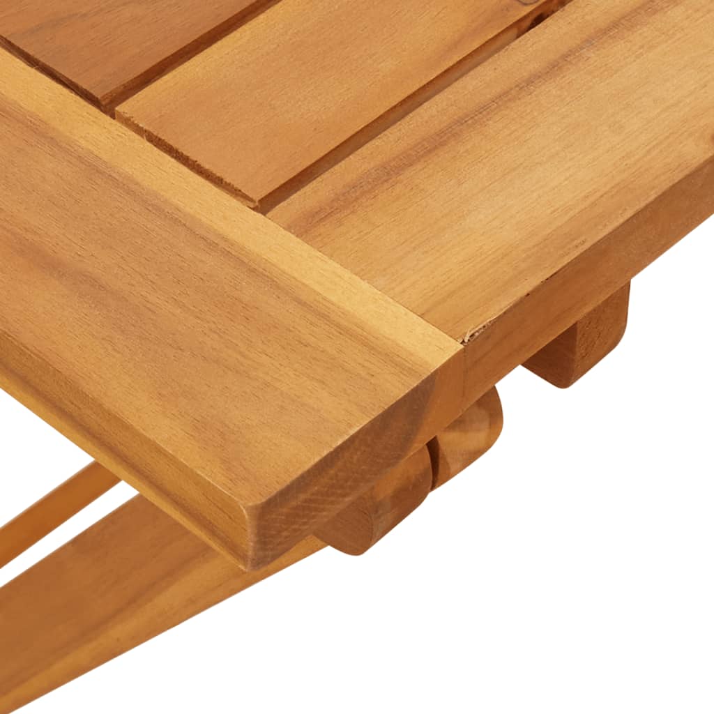 Ensemble à manger de jardin pliable 5 pcs bois massif d’acacia