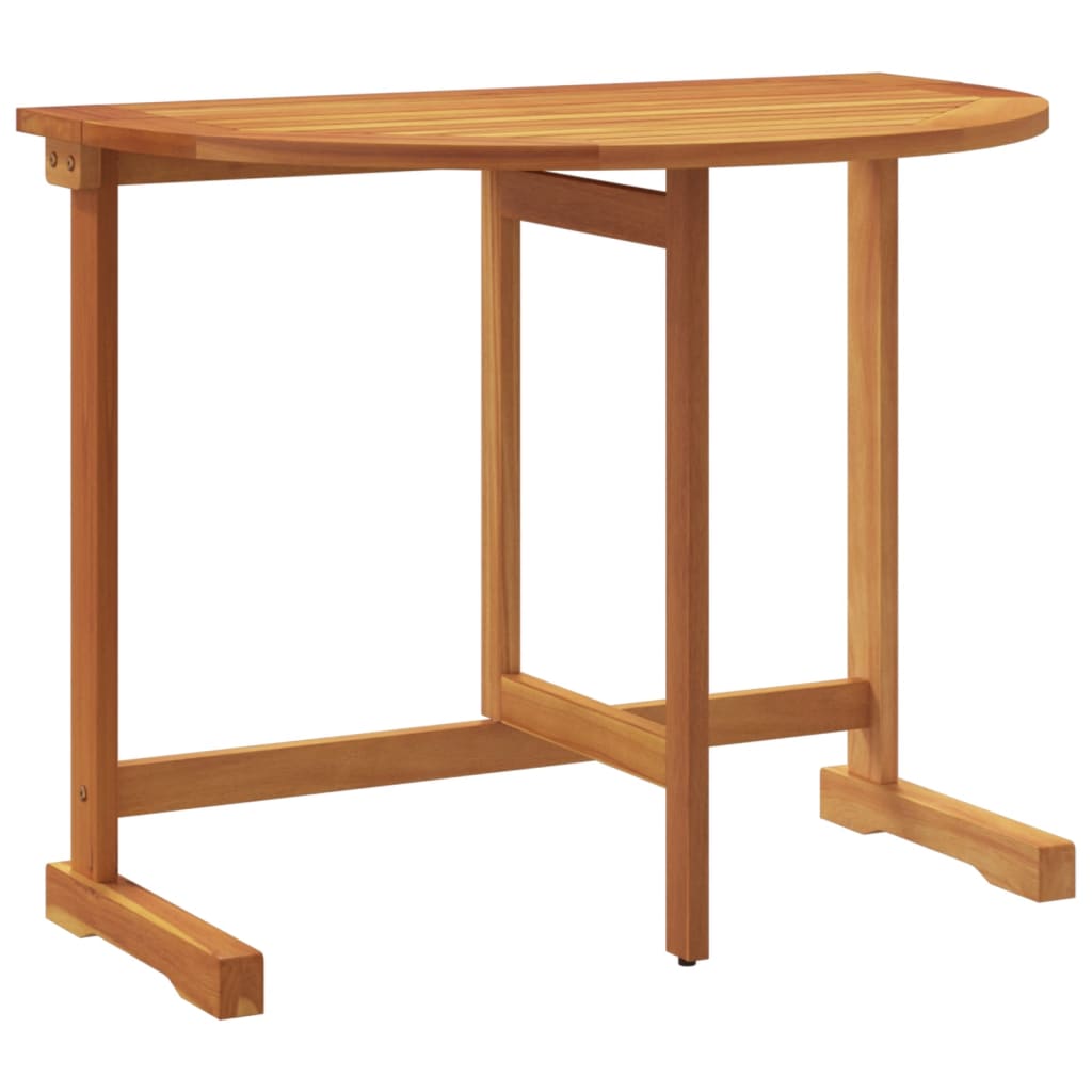 Ensemble à manger de jardin pliable 3 pcs bois d'acacia massif