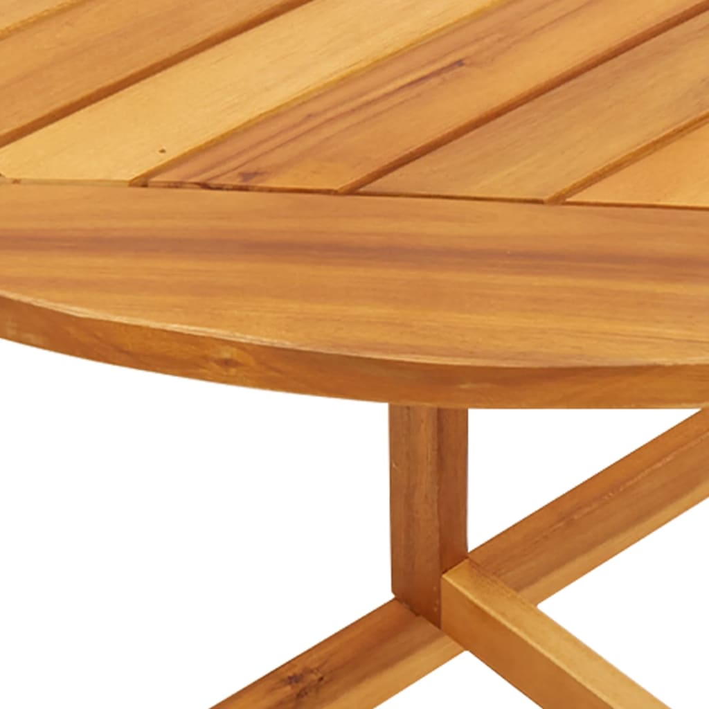 Ensemble à manger de jardin pliable 3 pcs bois d'acacia massif