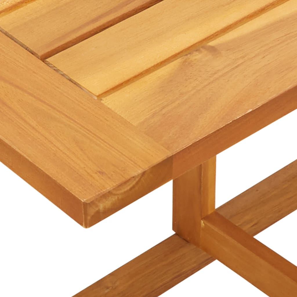 Ensemble à manger de jardin pliable 3 pcs bois d'acacia massif