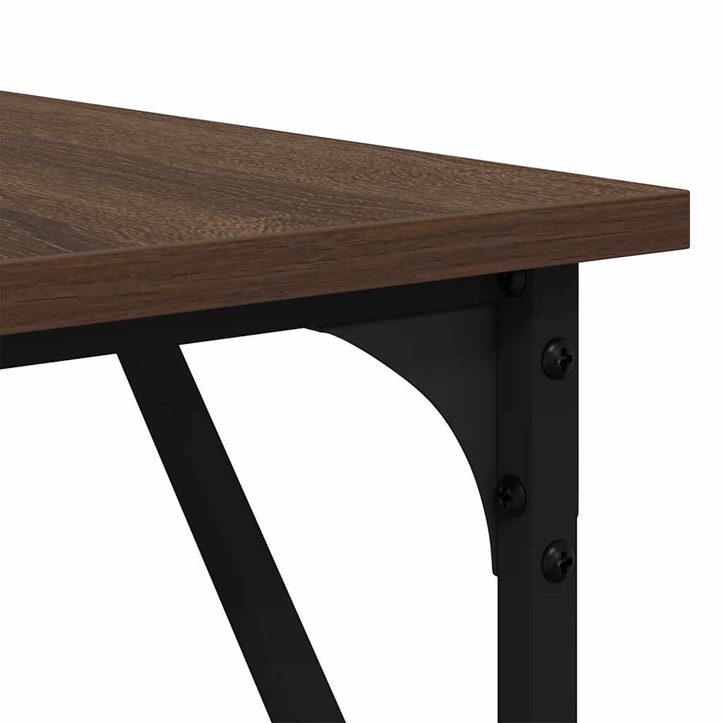 Bureau chêne marron 149x149x75 cm bois d'ingénierie - XIOS