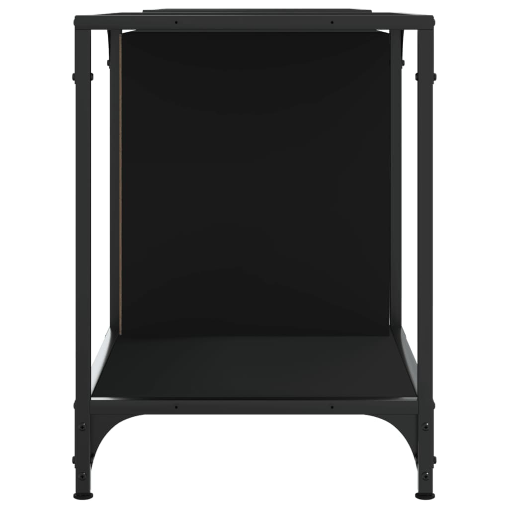 Meuble TV noir 153x37x50 cm bois d'ingénierie - XIOS