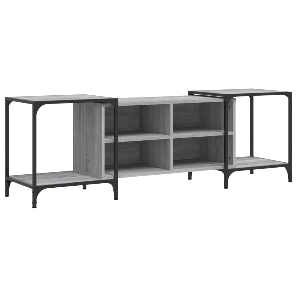 Meuble TV sonoma gris 153x37x50 cm bois d'ingénierie - XIOS