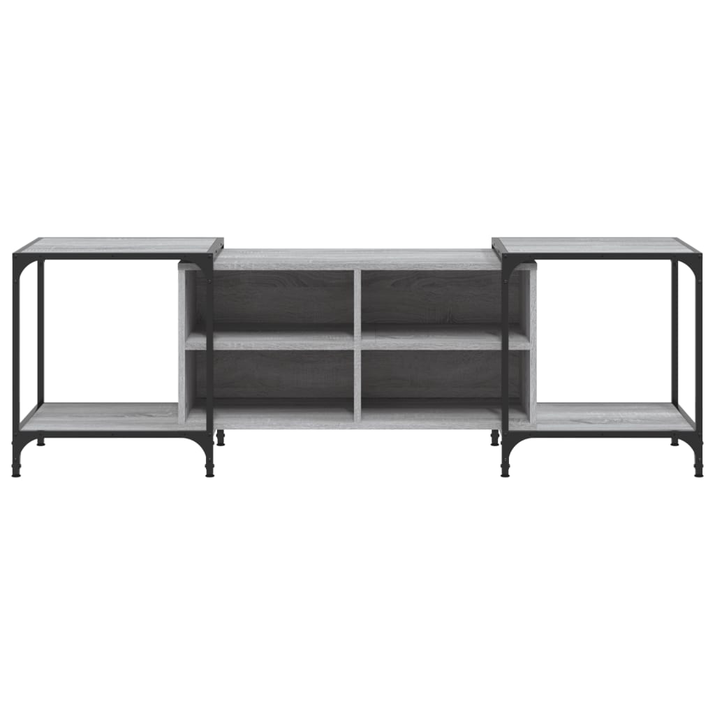 Meuble TV sonoma gris 153x37x50 cm bois d'ingénierie - XIOS