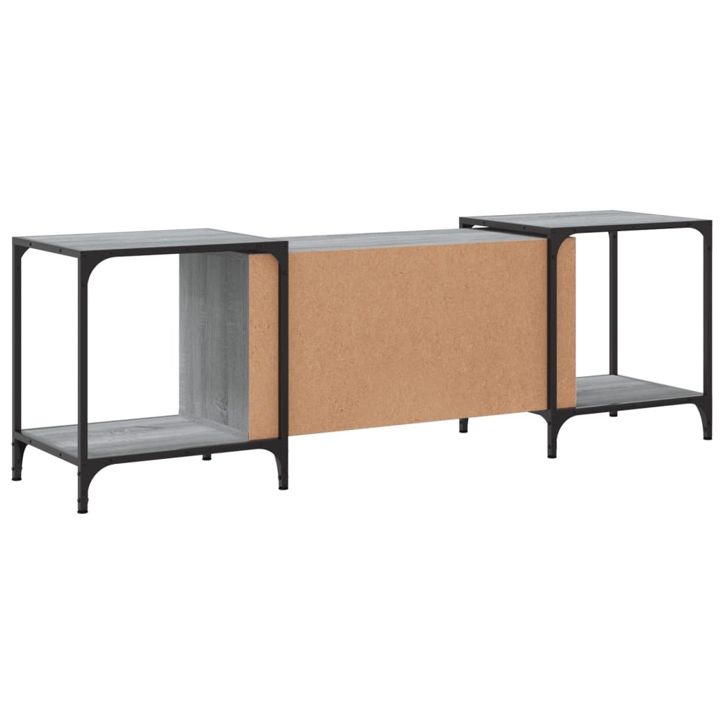 Meuble TV sonoma gris 153x37x50 cm bois d'ingénierie - XIOS