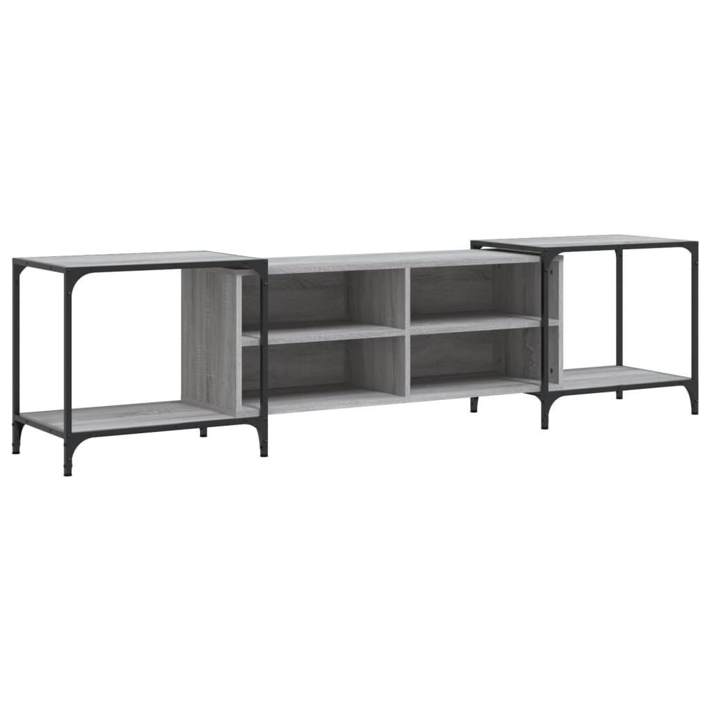 Meuble TV sonoma gris 203x37x50 cm Bois d'ingénierie - XIOS