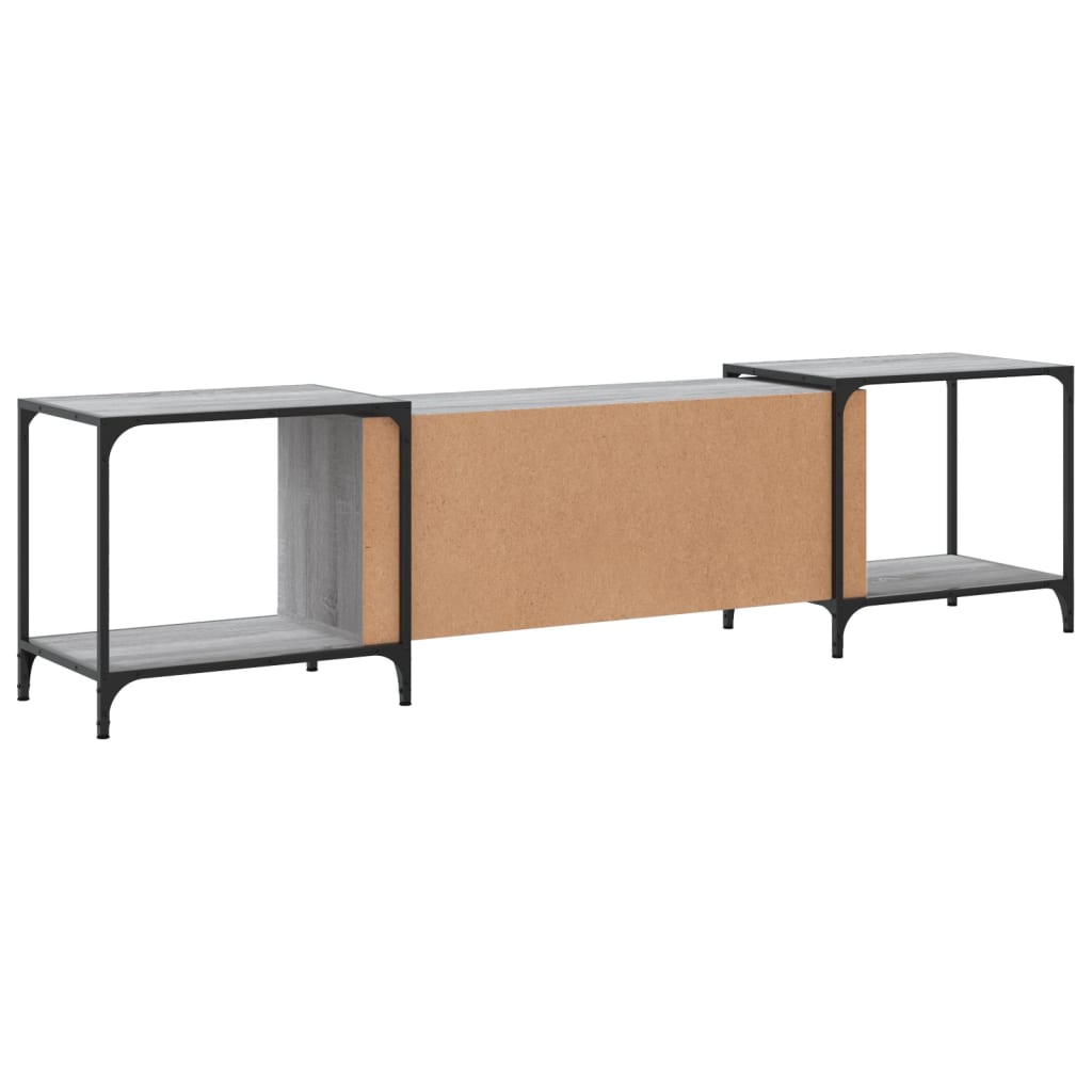 Meuble TV sonoma gris 203x37x50 cm Bois d'ingénierie - XIOS