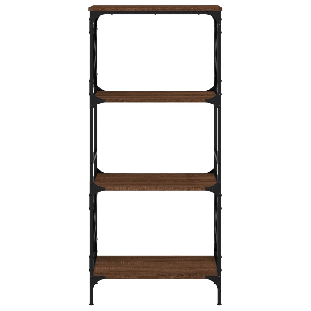 Bibliothèque 4 niveaux chêne brun 59x35x132cm bois d'ingénierie - XIOS