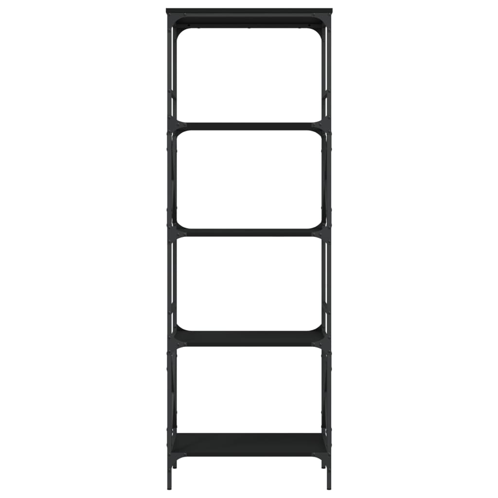 Bibliothèque à 5 niveaux noir 59x35x171 cm bois d'ingénierie - XIOS