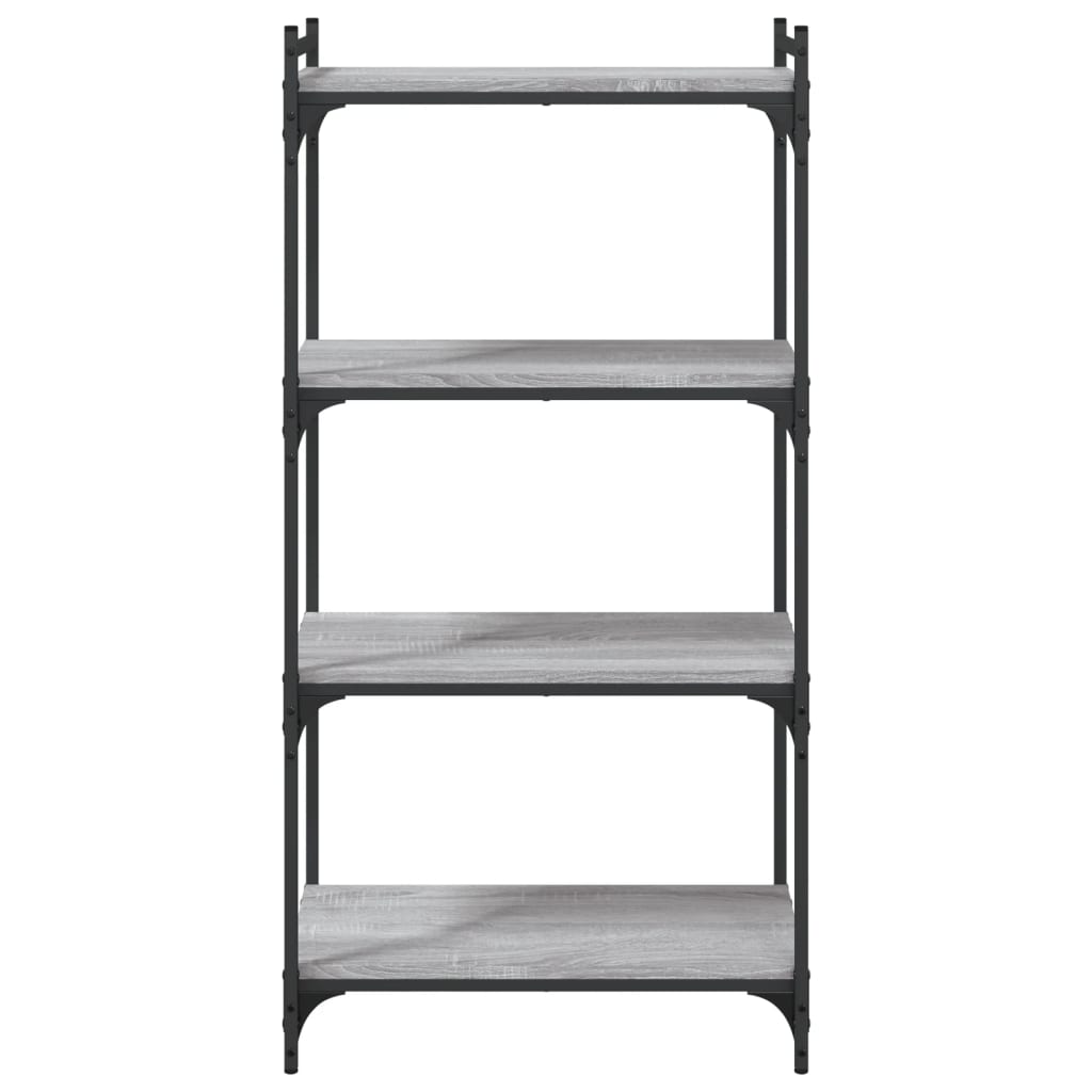 Bibliothèque à 4 niveaux sonoma gris 60x30x120 cm - XIOS