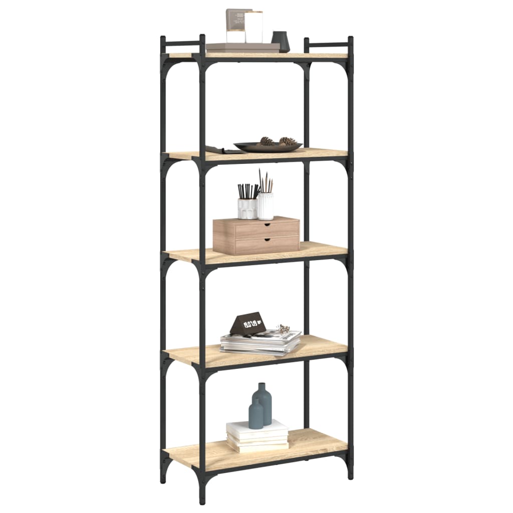 Bibliothèque à 5 niveaux chêne sonoma 60x30x154 cm - XIOS
