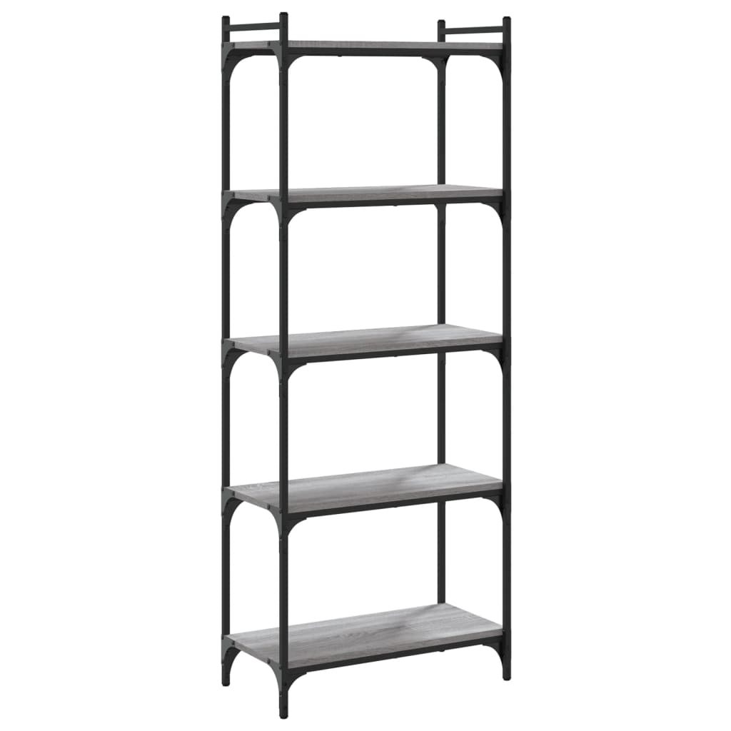 Bibliothèque à 5 niveaux sonoma gris 60x30x154 cm - XIOS